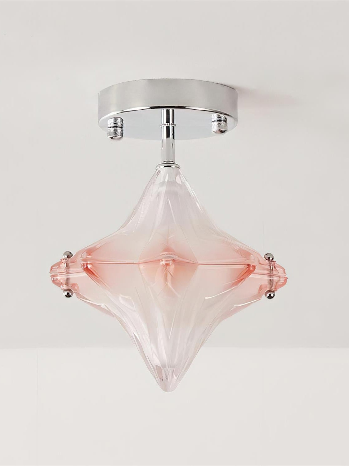 Art Deco Star Ceiling Lamp – Frosted Glass Fixture for Hallway & Entryway – Astris Ceres | Esilora