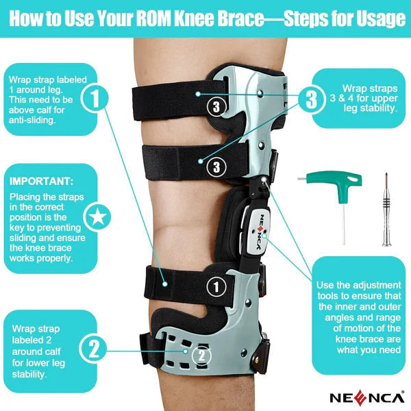 FlexStride OA Unloader Knee Brace Medial And Lateral Support For Bone On Bone Relief