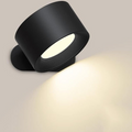 Lampada da parete LED AuraGlow wireless, ricaricabile e a 360° con sensore di movimento