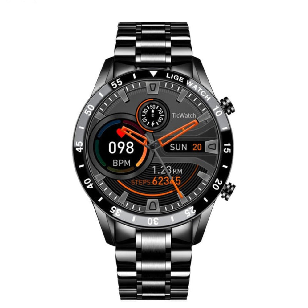 Smartwatch with AMOLED Screen and 4G Connectivity in Stainless Steel - Esilora