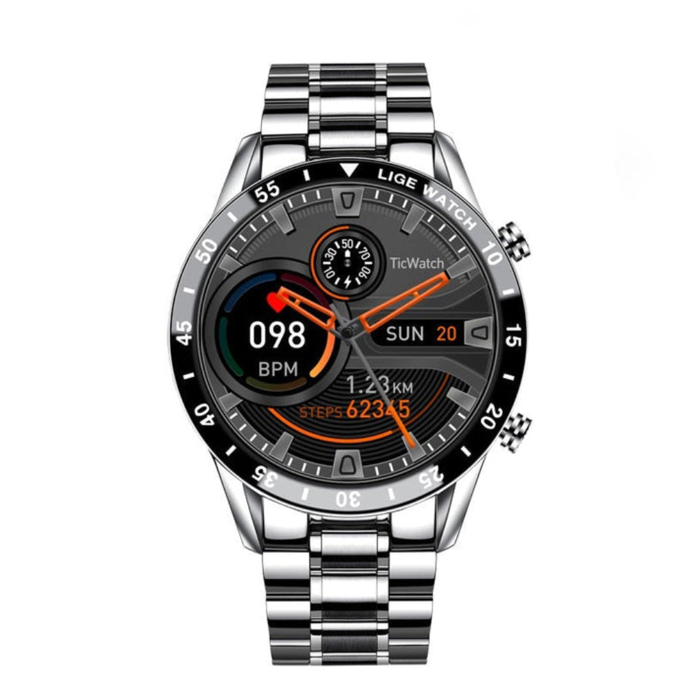 Smartwatch with AMOLED Screen and 4G Connectivity in Stainless Steel - Esilora