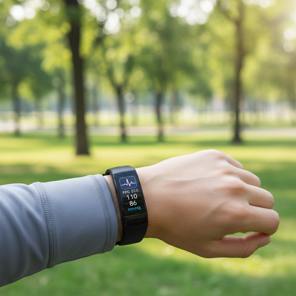 Chytrý fitness náramek s měřením krevního tlaku, EKG a srdeční frekvence – Esilora