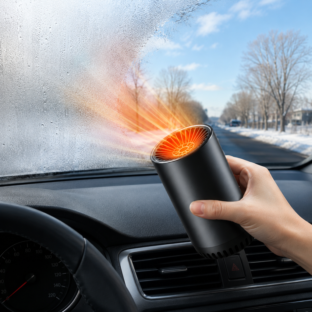 Ventola riscaldante per auto da 150 W con purificazione dell'aria – Riscaldamento rapido
