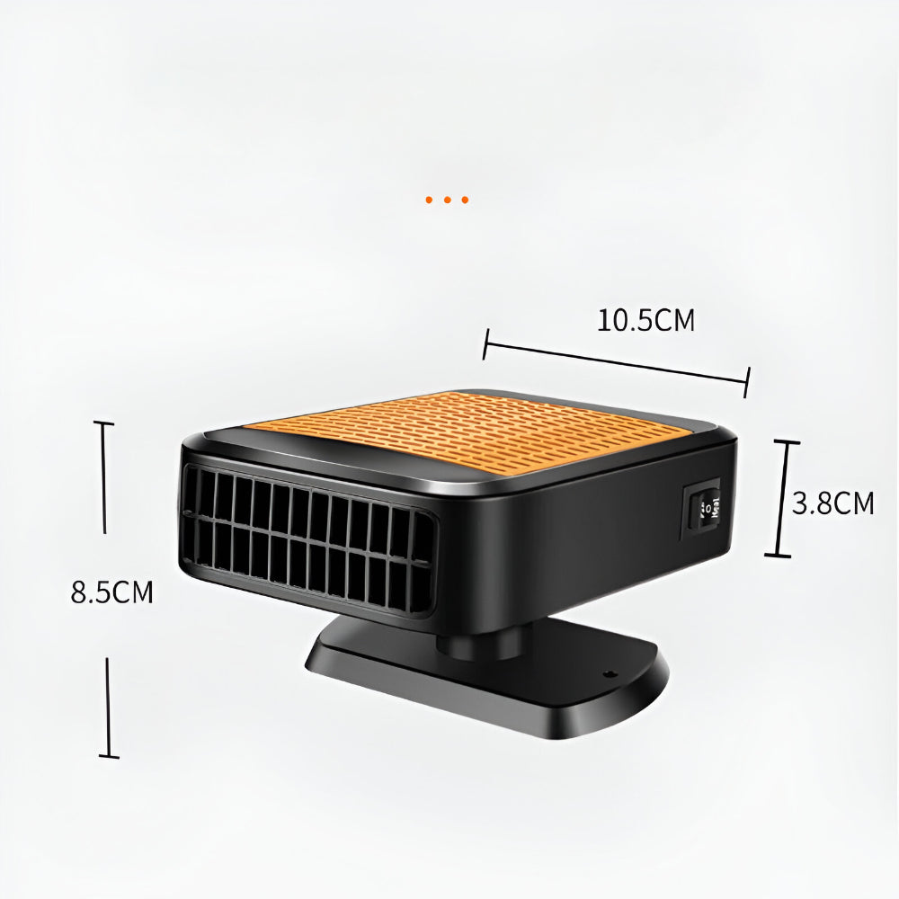 Přenosné topení do auta 12V a 24V - rychlý systém ventilátoru pro odmrazování