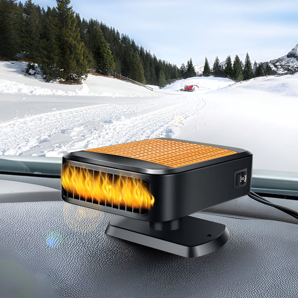 Přenosné topení do auta 12V a 24V - rychlý systém ventilátoru pro odmrazování