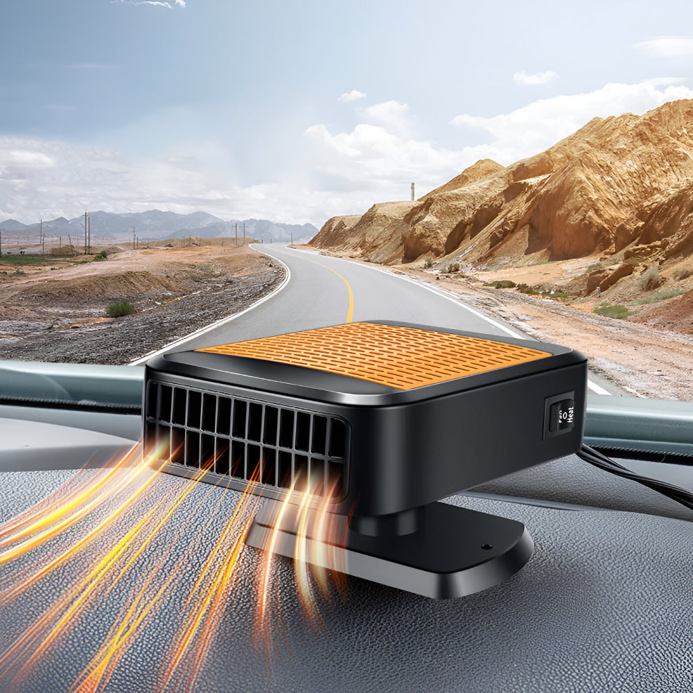 Přenosné topení do auta 12V a 24V - rychlý systém ventilátoru pro odmrazování