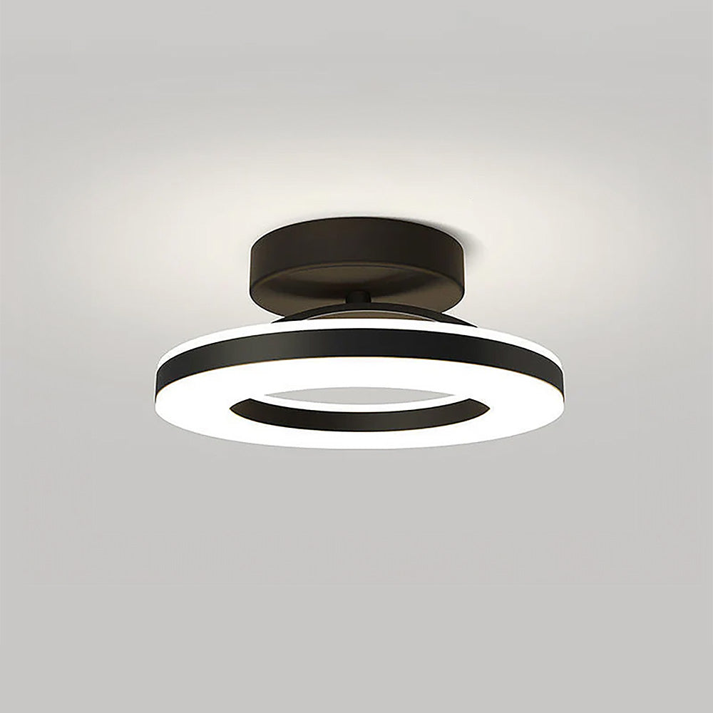 Aurion Ceiling Light — Gold Iron Flush-Mount, Energy-Efficient LED