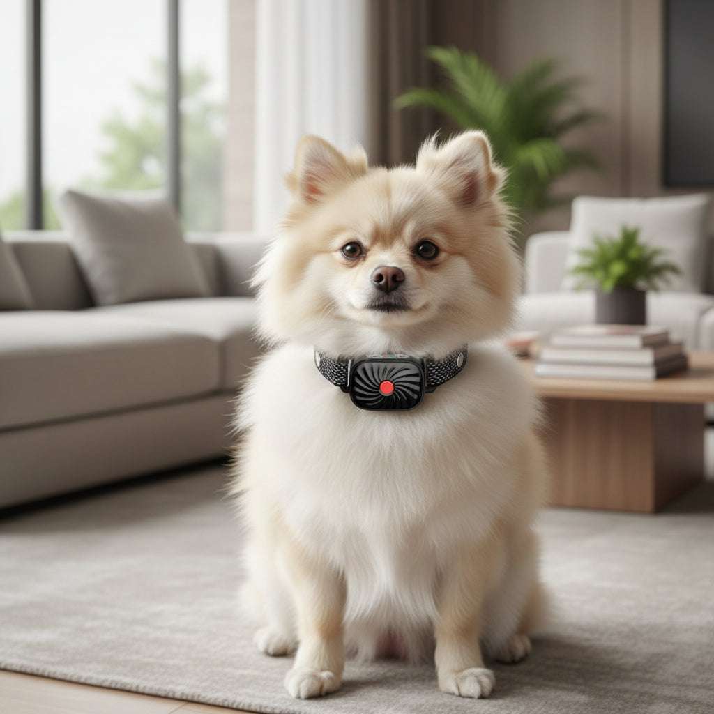 Collier anti-aboiement réglable et imperméable pour chien — son et vibration
