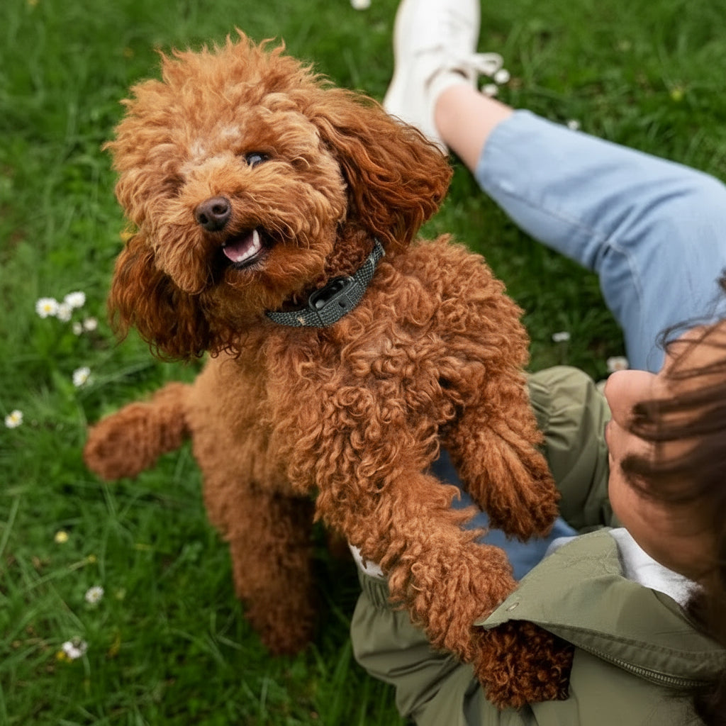Collier anti-aboiement réglable et imperméable pour chien — son et vibration