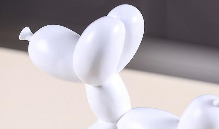 Scultura Artivo a forma di cane con palloncini — in resina fatta a mano, vari colori