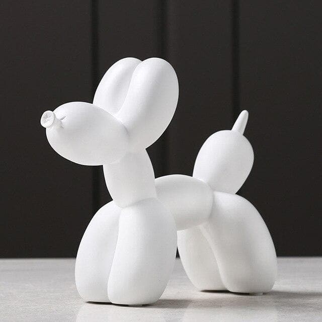Scultura Artivo a forma di cane con palloncini — in resina fatta a mano, vari colori