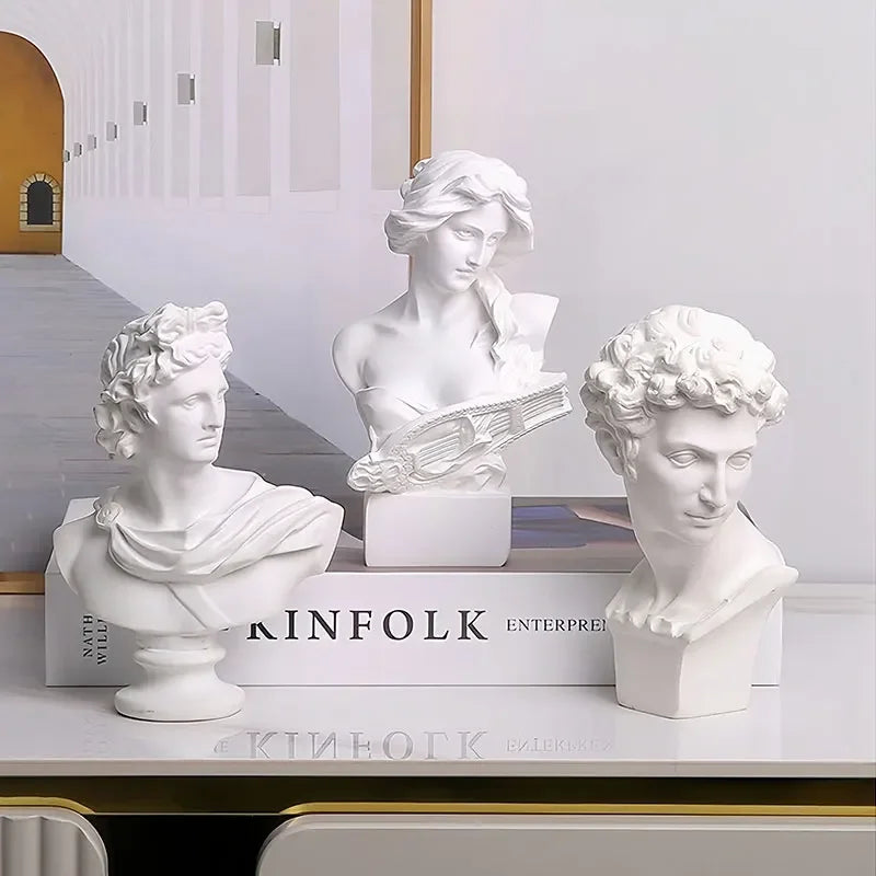 Apollo Bust Figurine – 7 cm Classical Mythology Sculpture