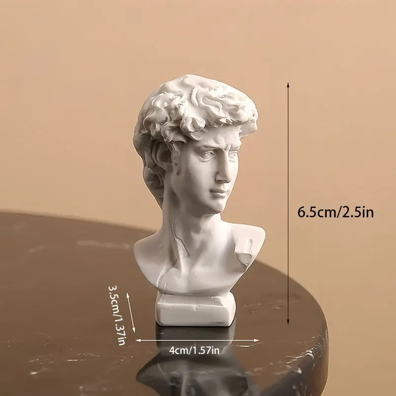 Apollo Bust Figurine – 7 cm Classical Mythology Sculpture