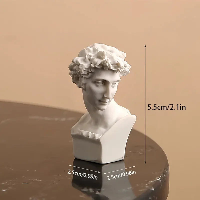 Apollo Bust Figurine – 7 cm Classical Mythology Sculpture