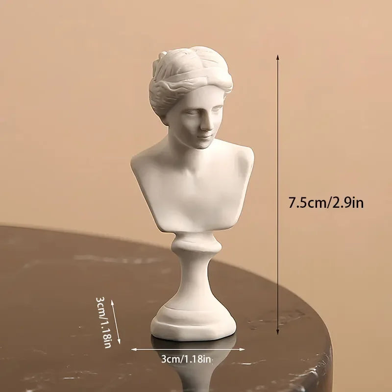 Apollo Bust Figurine – 7 cm Classical Mythology Sculpture