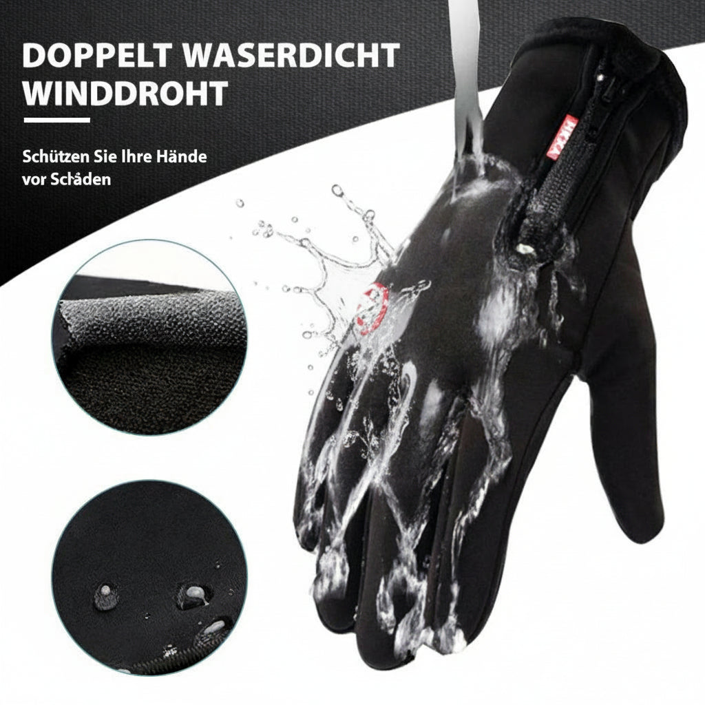 Guantes de invierno térmicos - protección impermeable, compatibles con pantallas táctiles, agarre cálido