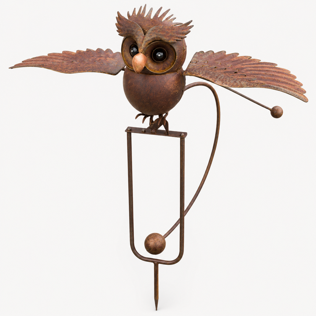 Kinetic Metal Bird Sculpture — Weather-Resistant Garden Art