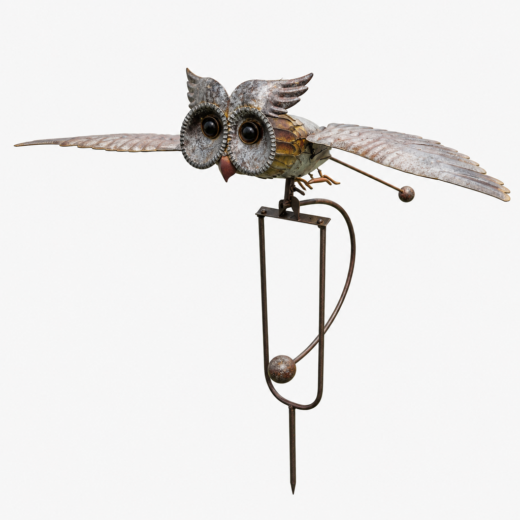 Kinetic Metal Bird Sculpture — Weather-Resistant Garden Art