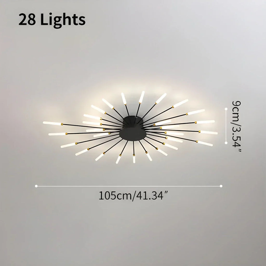 Fireworks Starburst Ceiling Light - Orntli