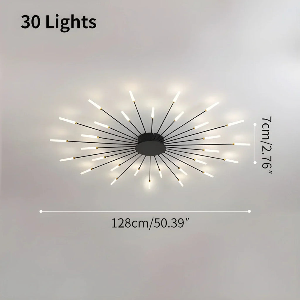 Fireworks Starburst Ceiling Light - Orntli
