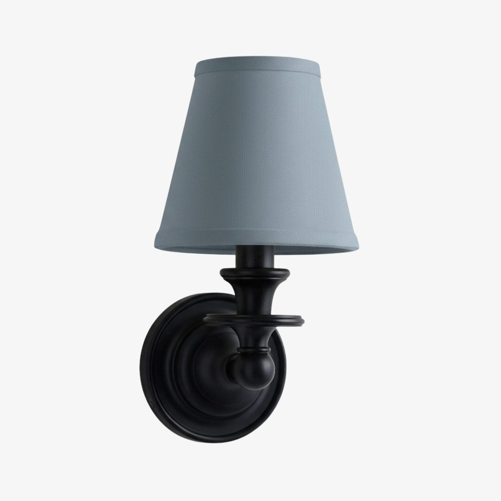 Rowan Drum Shade Wall Sconce – Fabric Sconce Light for Cozy Cottage Lighting | Esilora