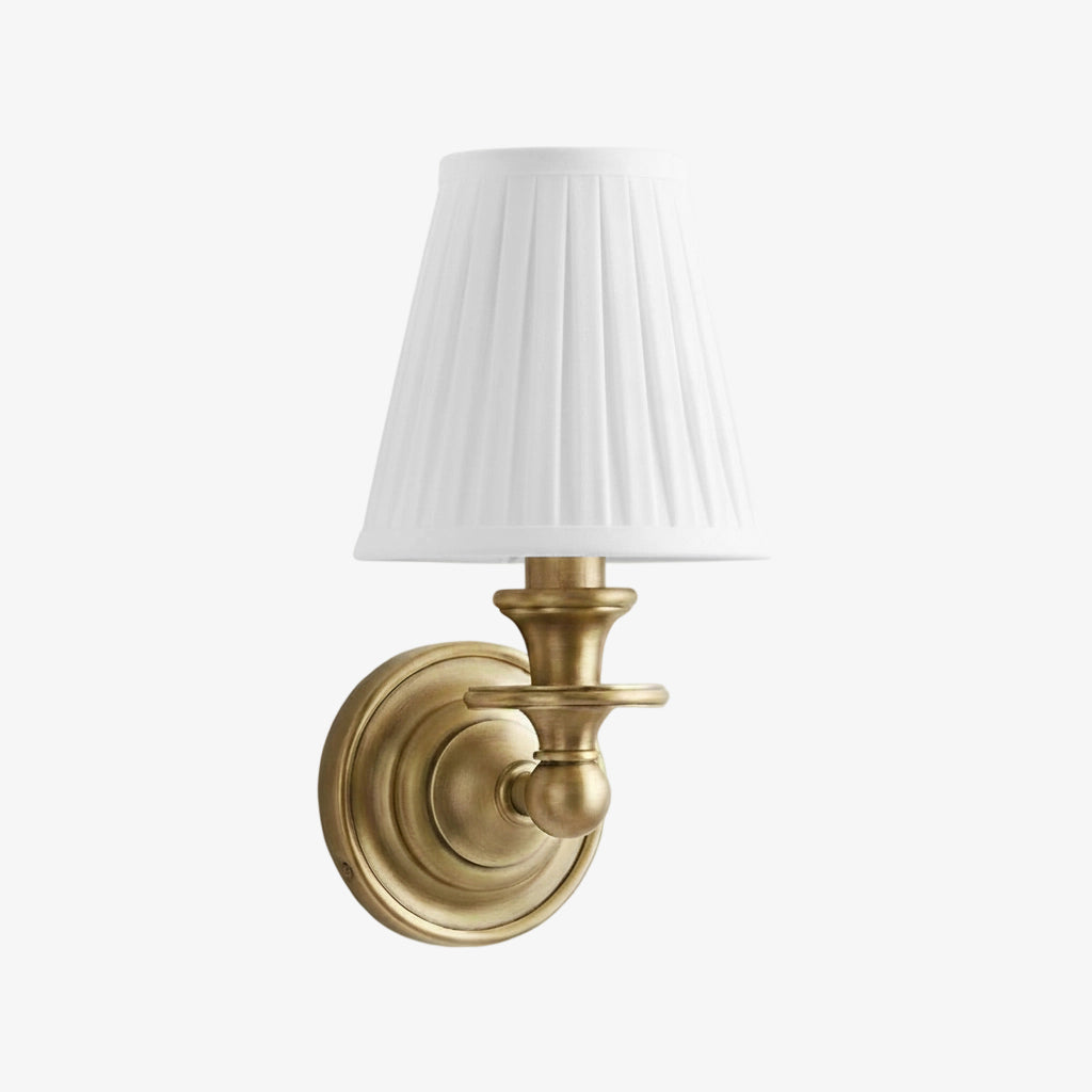 Rowan Drum Shade Wall Sconce – Fabric Sconce Light for Cozy Cottage Lighting | Esilora