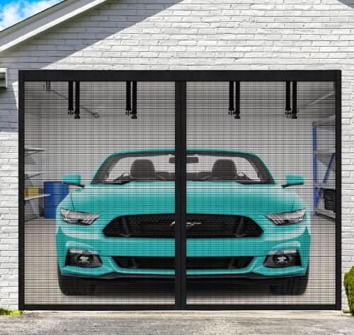 BreezeGuard Vision Magnetic Garage Screen For Fresh Air Insectless Comfort