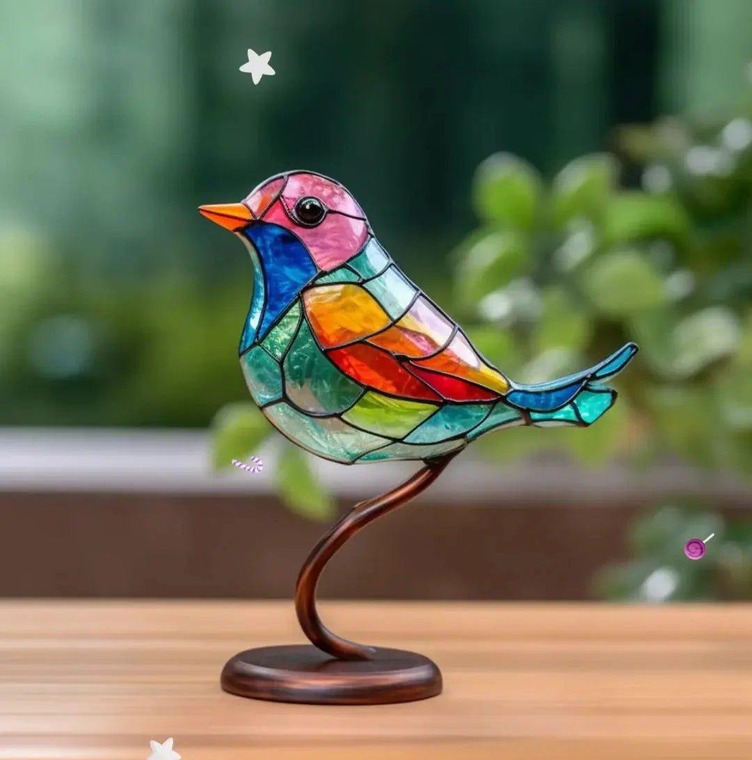 Adorno de ventana con pájaro para decorar el hogar y dar un toque especial a la sala de estar