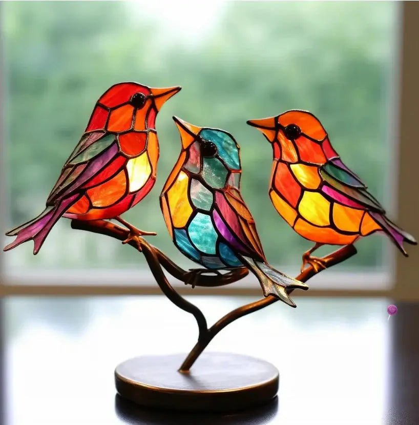 Adorno de ventana con pájaro para decorar el hogar y dar un toque especial a la sala de estar
