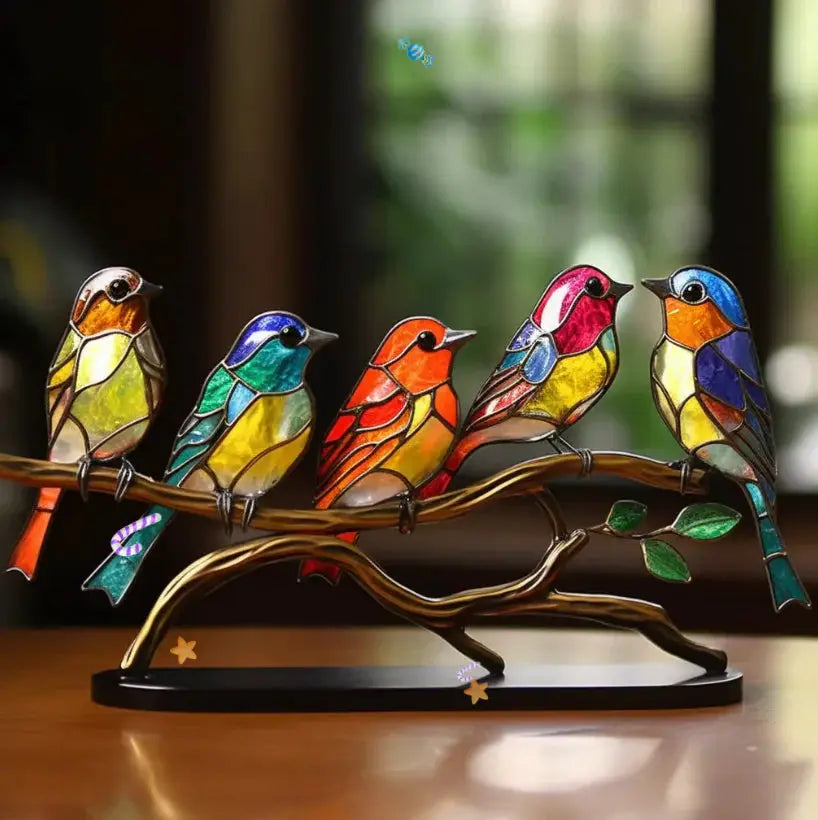 Adorno de ventana con pájaro para decorar el hogar y dar un toque especial a la sala de estar