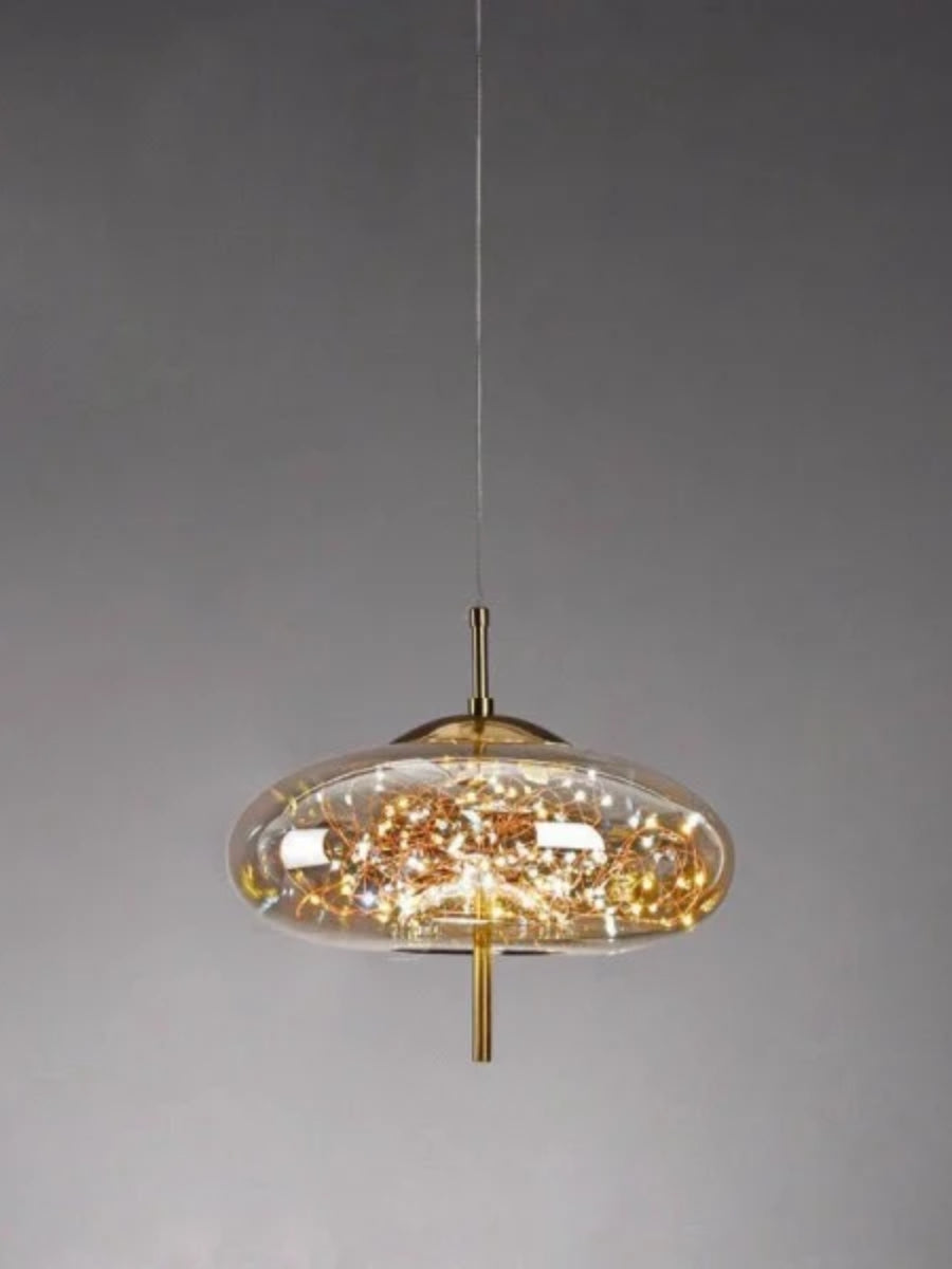 Nordic Starry Cylinder Glass Pendant Lamp | Esilora