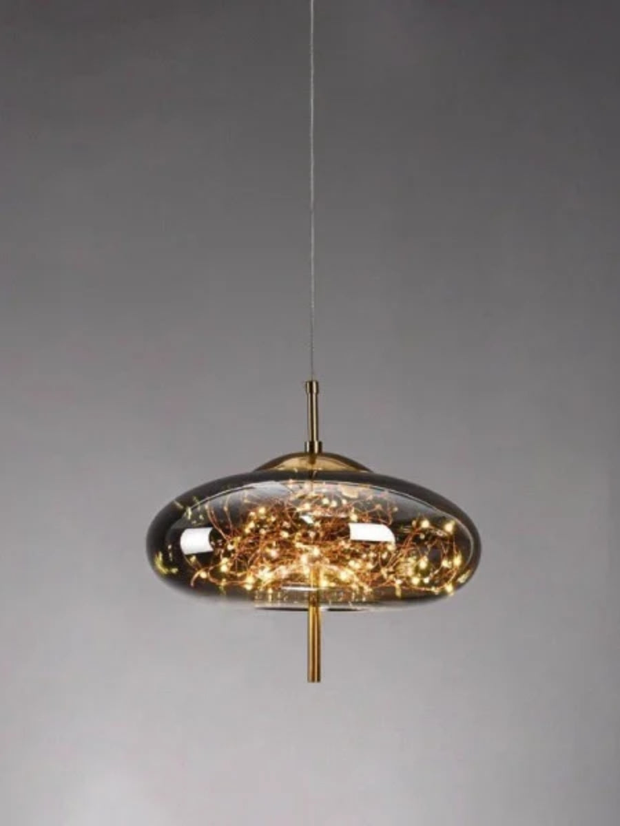 Nordische sternenklare Zylinder-Glas-Pendelleuchte | Esilora