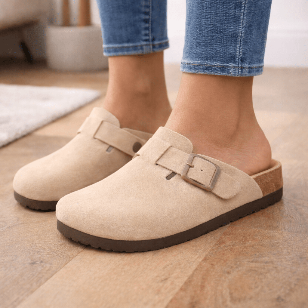 AeroFlex Unisex Suede Clogs With Cushioned Comfort