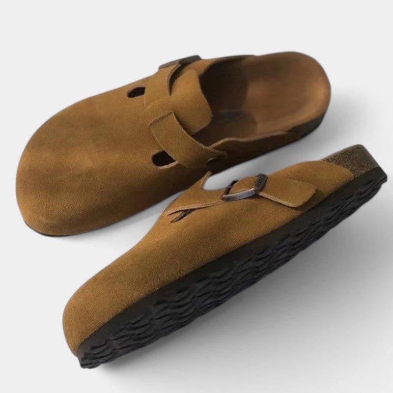 AeroFlex Unisex Suede Clogs With Cushioned Comfort