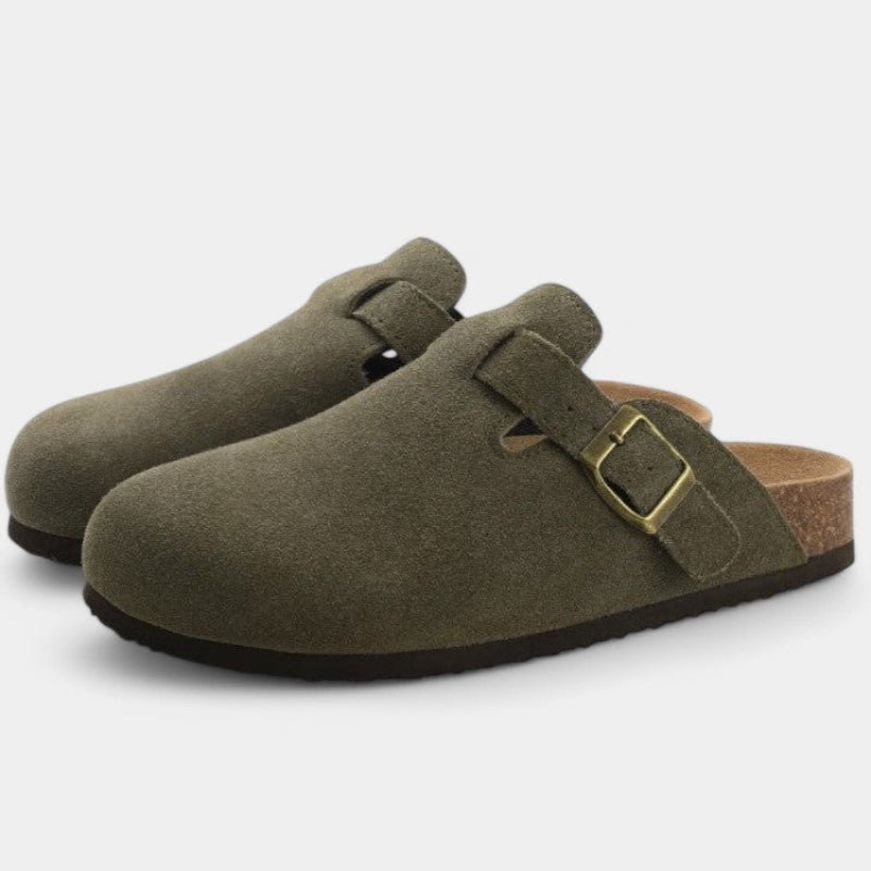 AeroFlex Unisex Suede Clogs With Cushioned Comfort