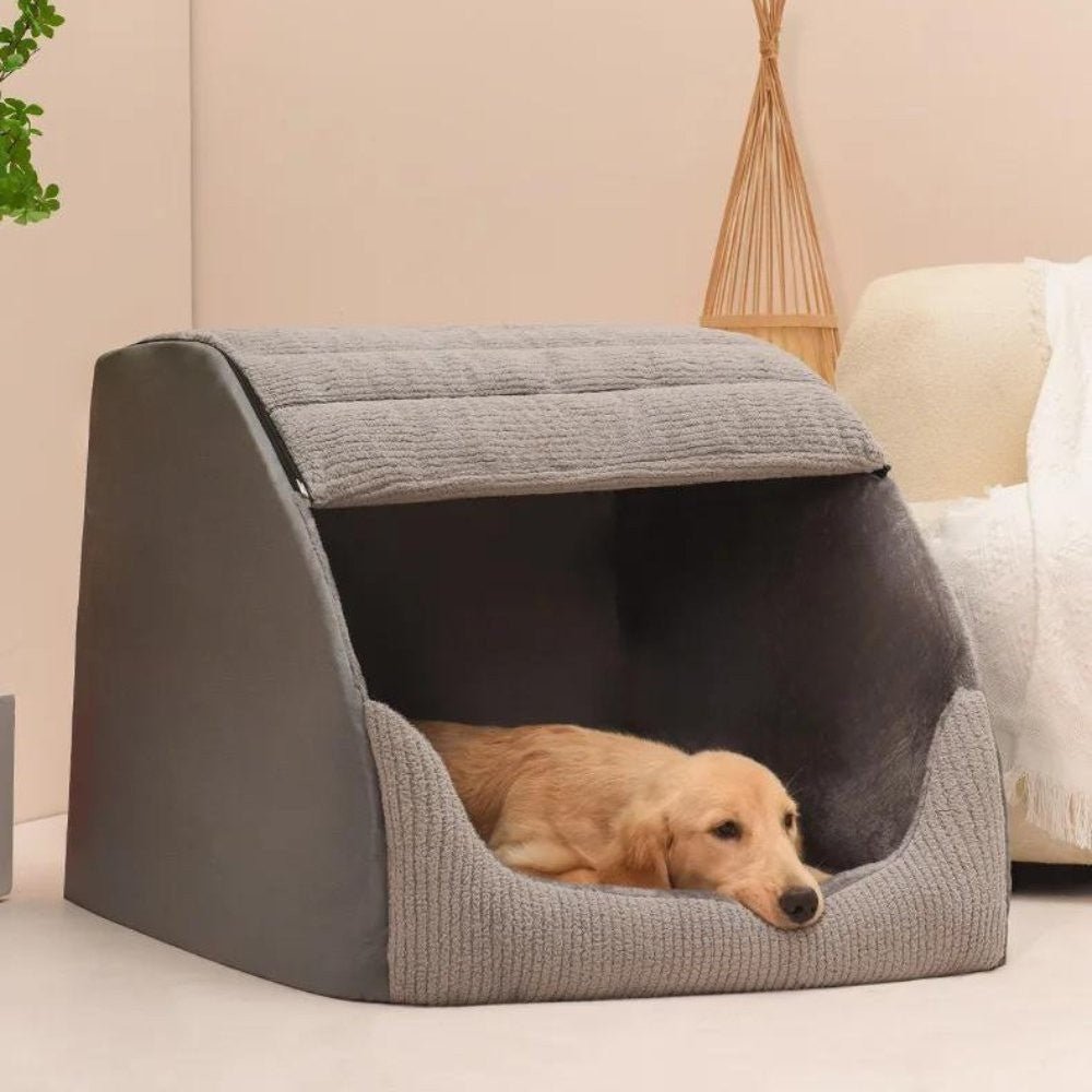 CozyNest Enclosed Cozy Pet Bed For Cats And Small Dogs