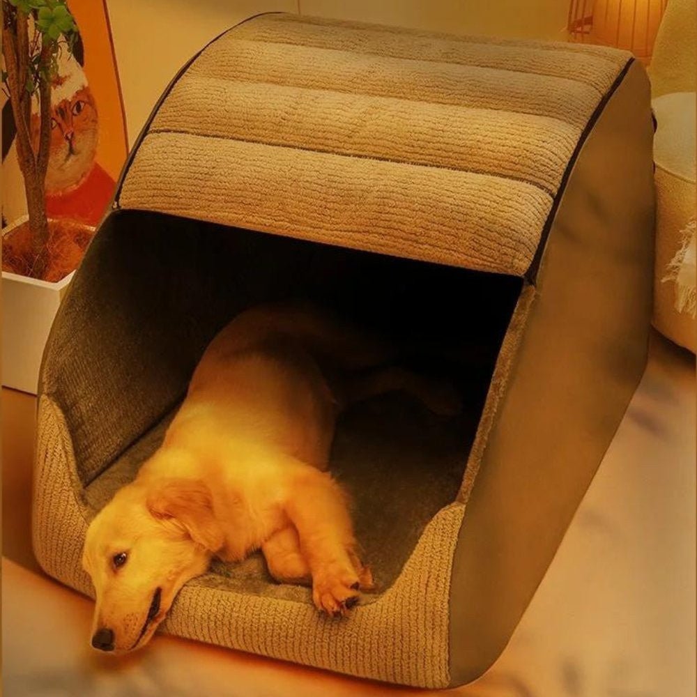 CozyNest Enclosed Cozy Pet Bed For Cats And Small Dogs