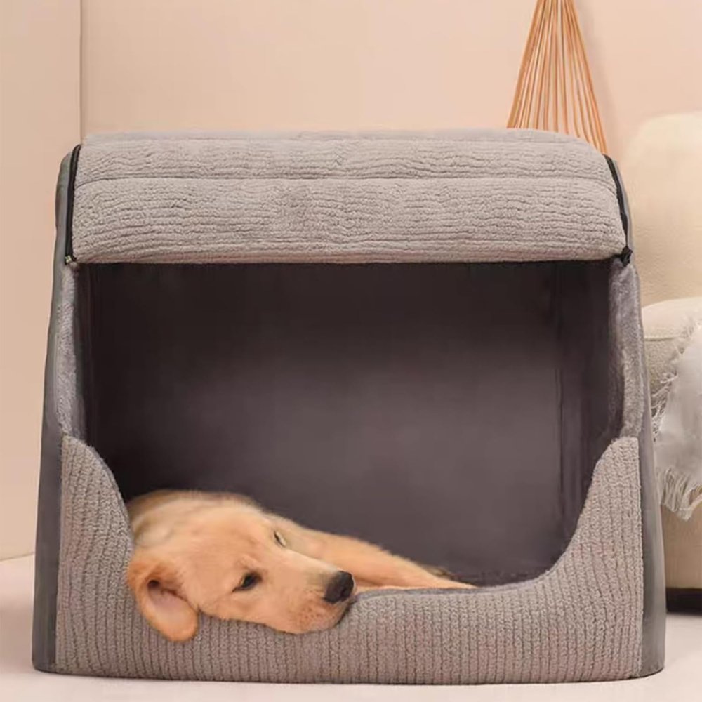CozyNest Enclosed Cozy Pet Bed For Cats And Small Dogs