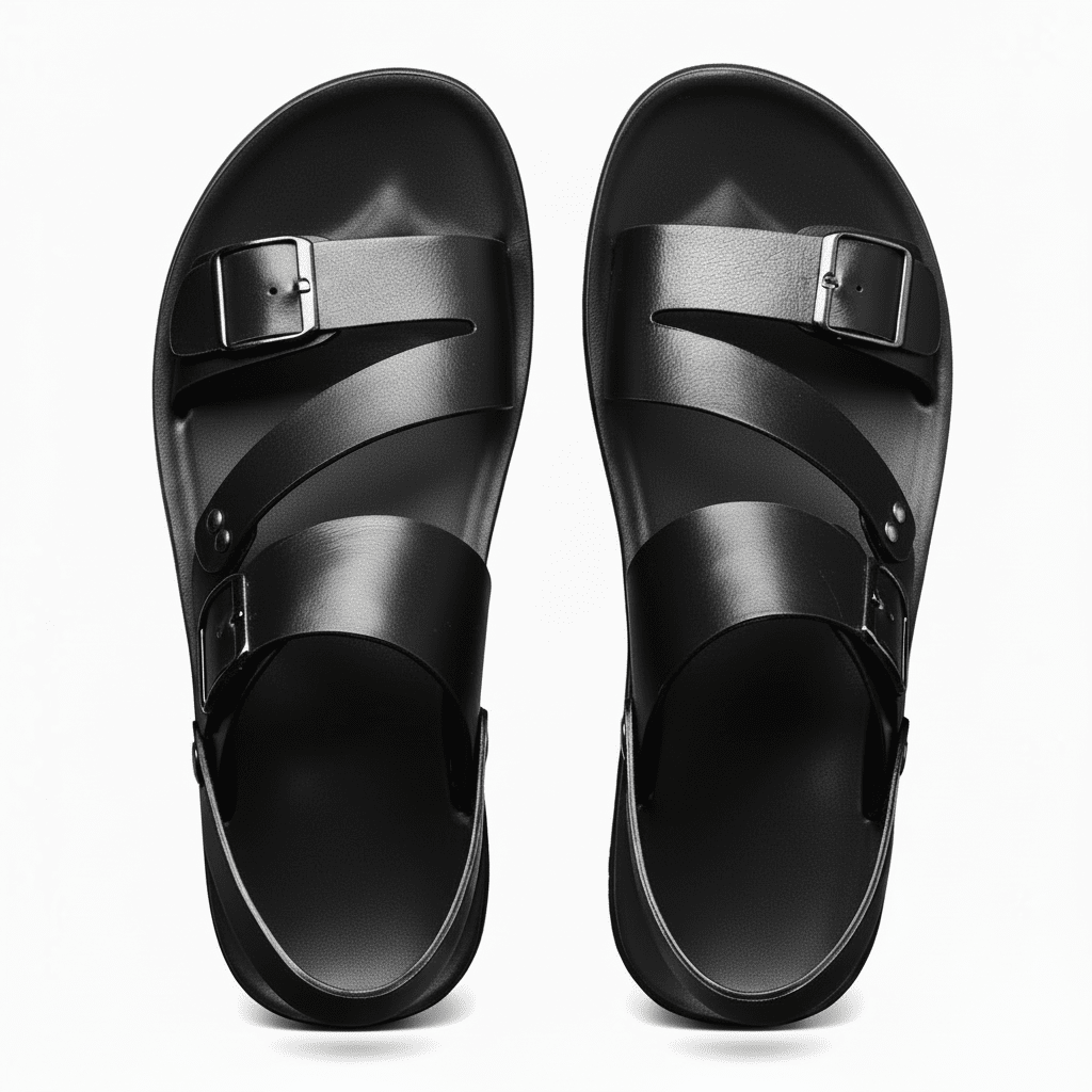 AeroFit Adjustable Men's Sandals With Crossed Straps And Ergonomic Support