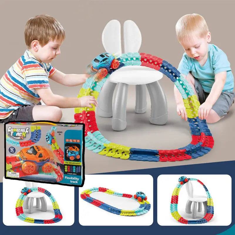 SpeedFlex Track - Divertimento creativo con le corse per giovani esploratori - Esilora
