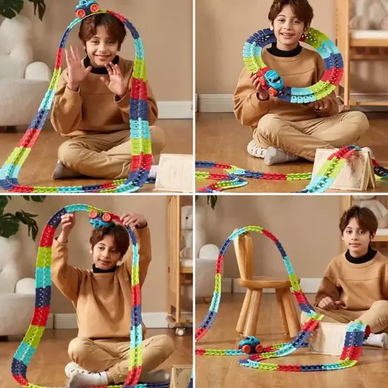 SpeedFlex Track - Divertimento creativo con le corse per giovani esploratori - Esilora