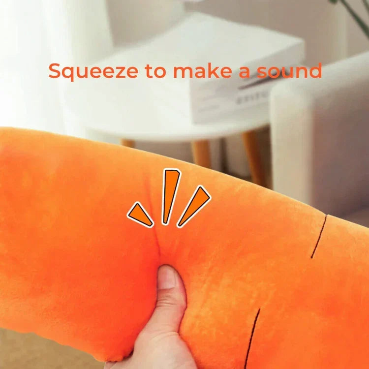 CarroPlay Plush Dog Toy — Soft Squeaker Interactive Play