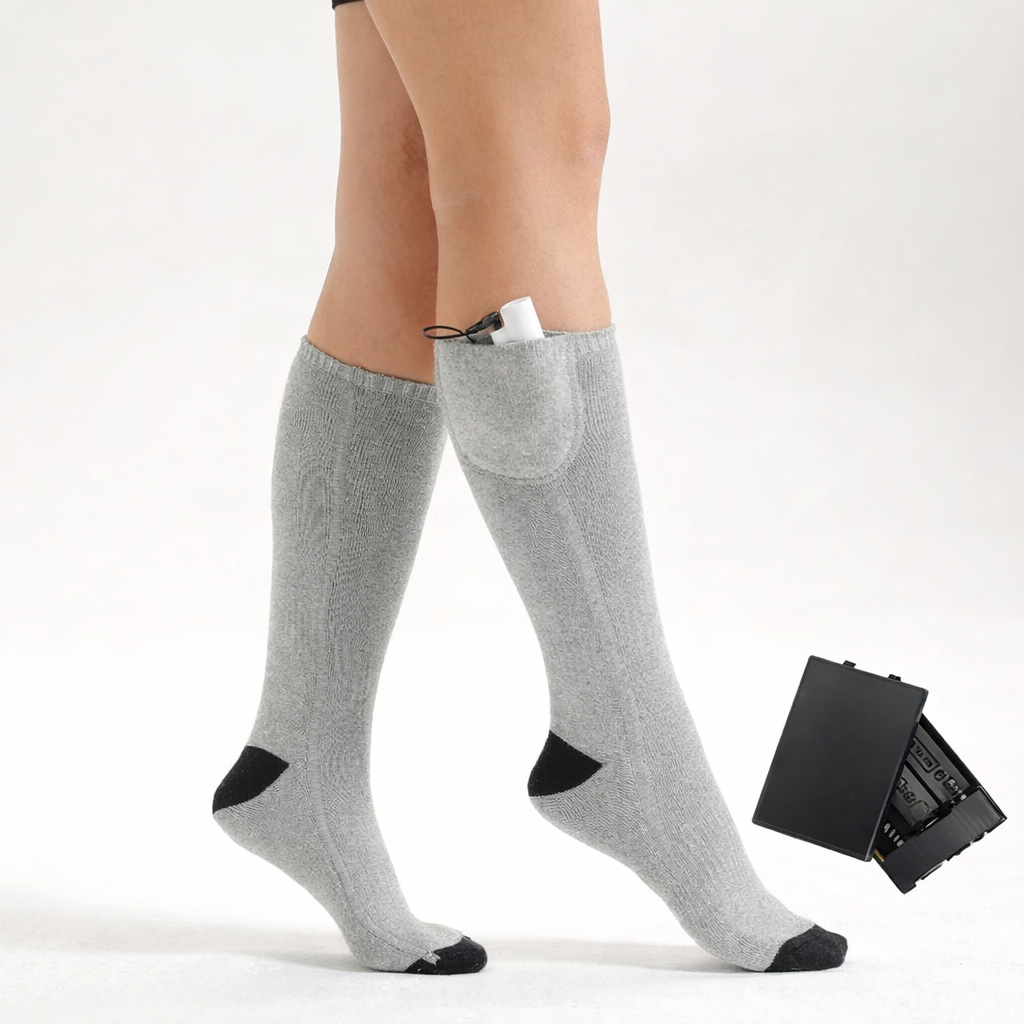 Unisex elektrické vyhřívané termo ponožky - vyhřívání zaměřené na prsty