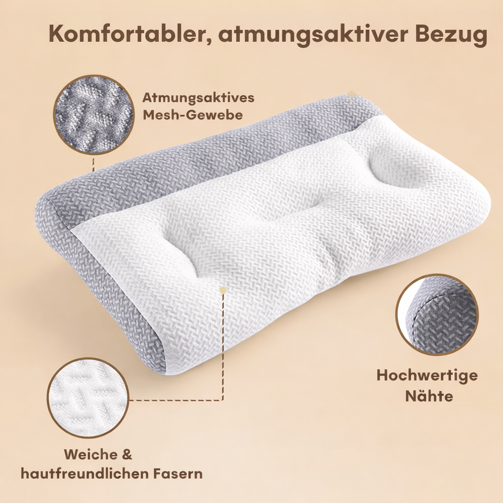 Schmerzfreies Schlafen mit einem bequemen Kissen für erholsame Ruhe und erfrischende Morgen - Esilora