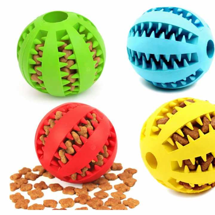 TreatForge Treat-Dispensing Chew Ball — Textured Interactive Toy
