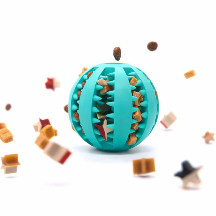 TreatForge Treat-Dispensing Chew Ball — Textured Interactive Toy