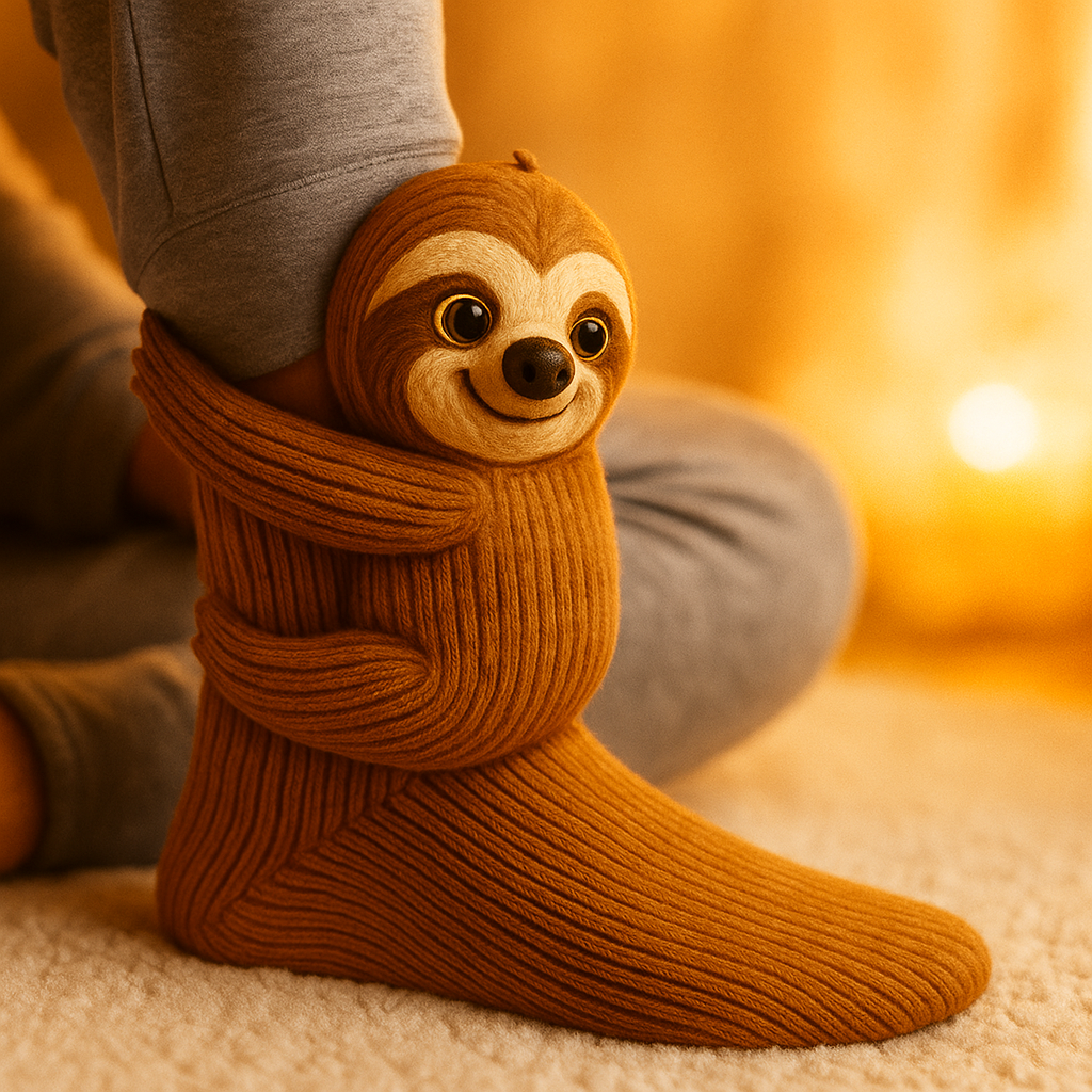 Unisex Plush Winter Socks — Non-Slip Traction Grip