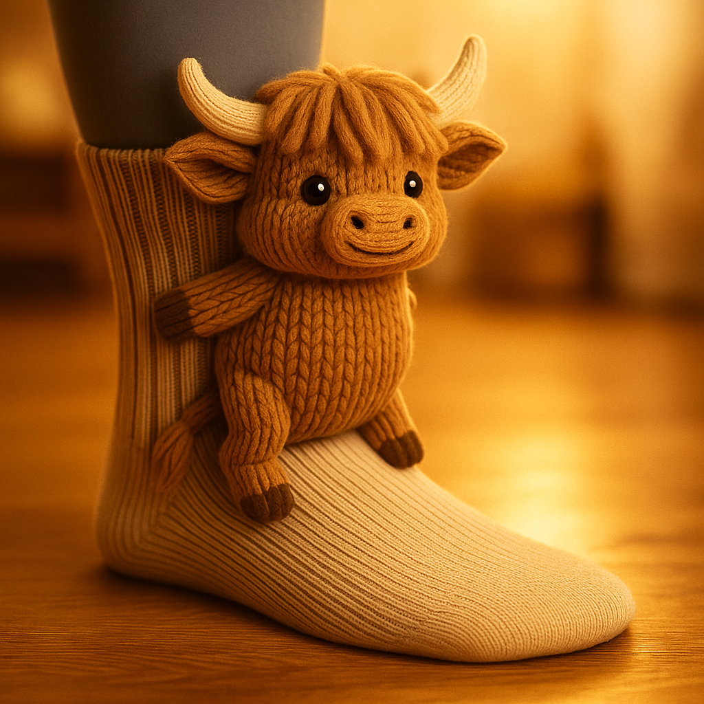 Unisex Plush Winter Socks — Non-Slip Traction Grip