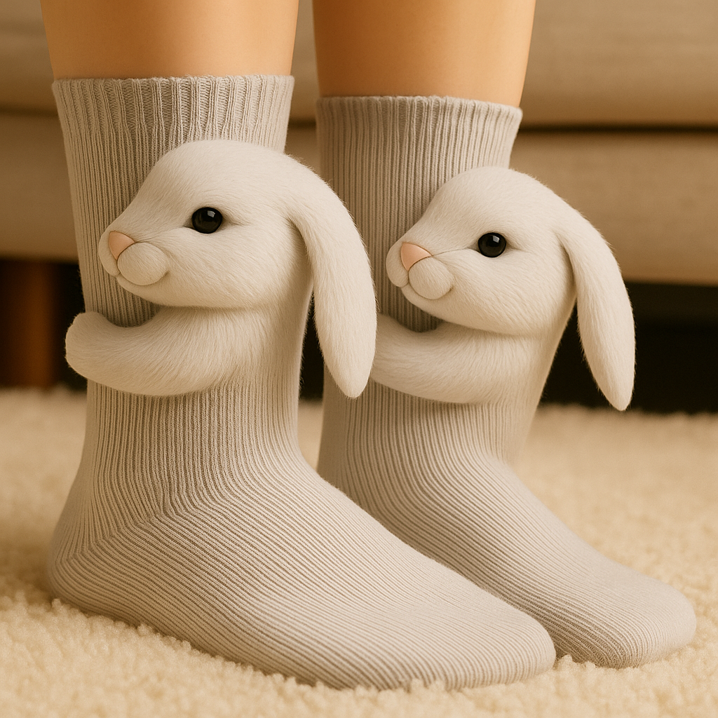 Unisex Plush Winter Socks — Non-Slip Traction Grip