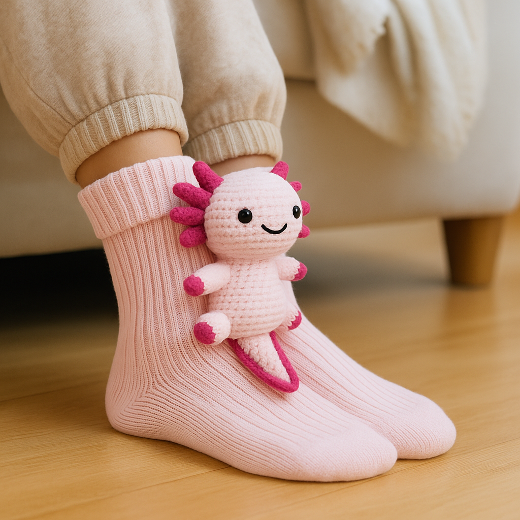 Unisex Plush Winter Socks — Non-Slip Traction Grip